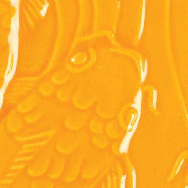Amaco Glaze Low Fire Gloss LG-68 Vivid Orange - Pint