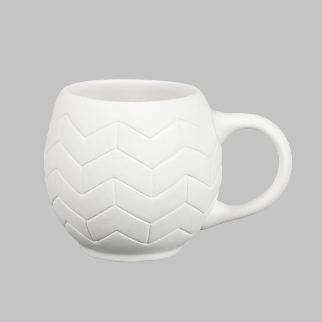 Bisque Chevron Mug 95cm tall