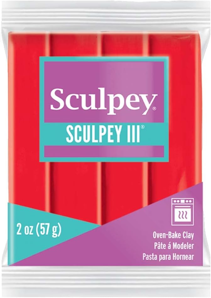 Sculpey III Oven Bake Clay 57g 583 Hot Red