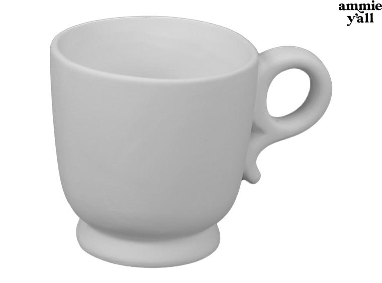Bisque Colette Mug 5"H x 3½" W x 3½" (8 Ounces)