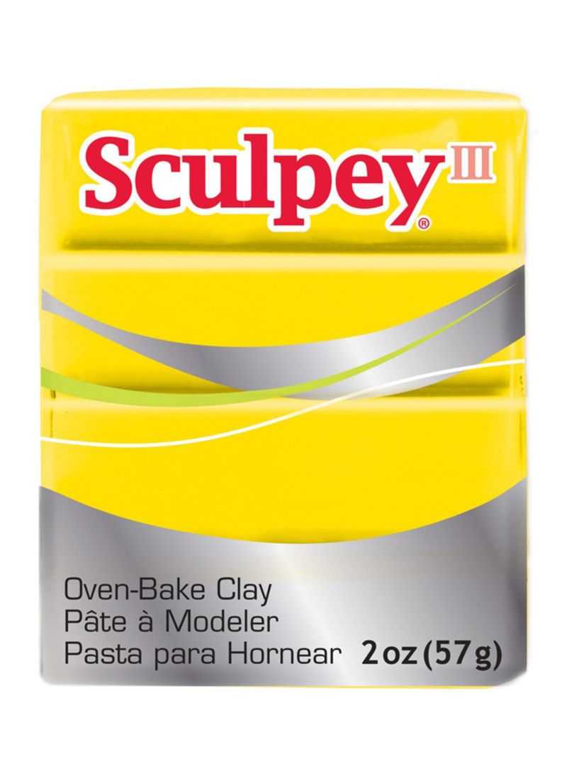 Sculpey III Oven Bake Clay 57g 072 Yellow