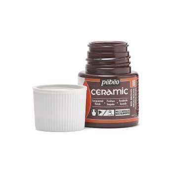 Pebeo Ceramic 45ml Red Brown