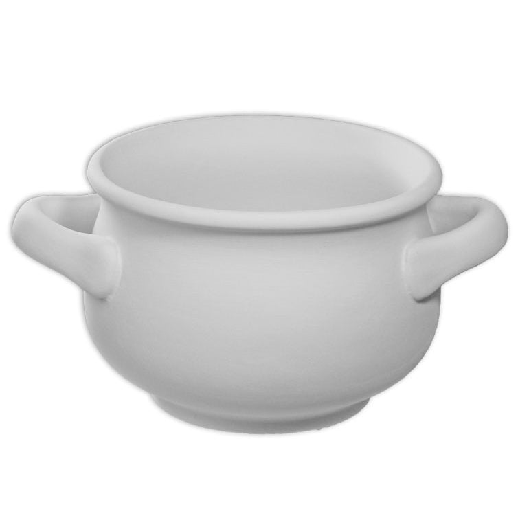 Bisque Country Soup Bowl 16cm long by 11cm wide and 7.5cm tall.