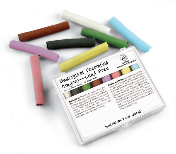 Amaco Underglaze Chalk Crayon Set #208 - 8 Colors