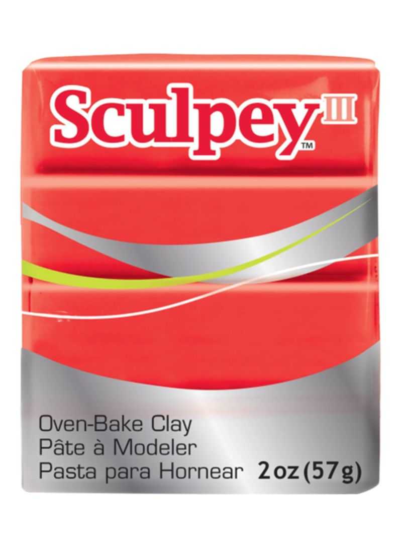 Sculpey III Oven Bake Clay 57g 083 Red