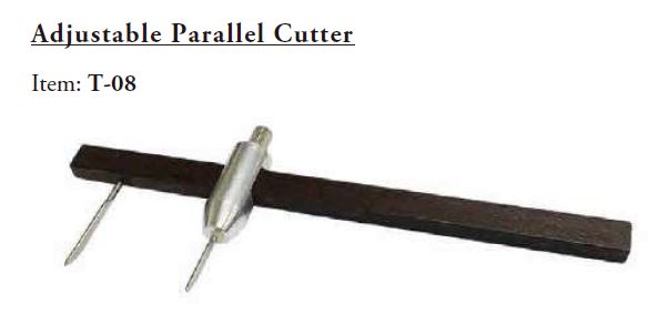 Cutter Parallelum Wood Adjustable Parallel Cutter With Stainless Steel - Art Central Pottery