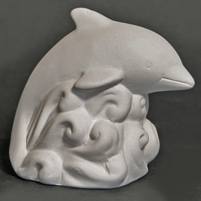 Bisque Dolphin 9 X 6 X 7.5Cm