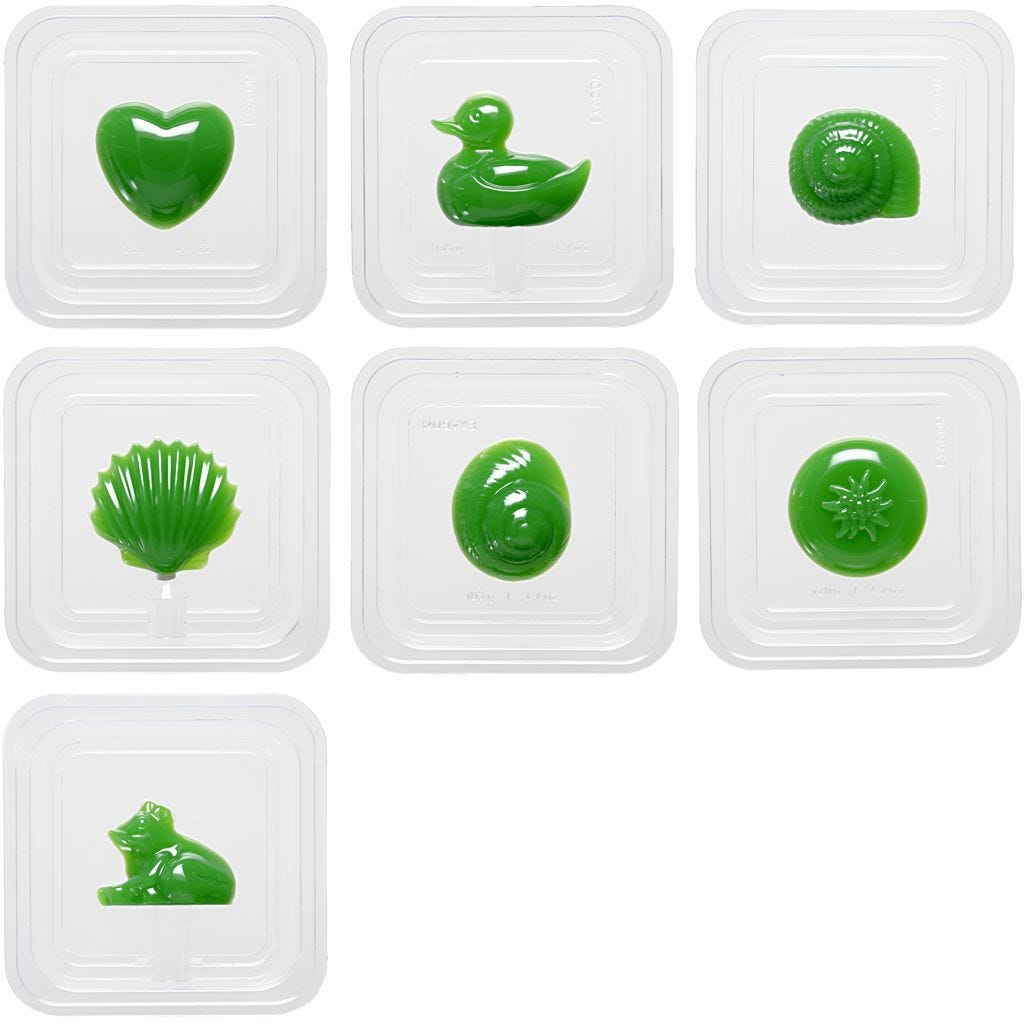 Creative 3D Plastic Casting Mould Assorted Design 5-7cm