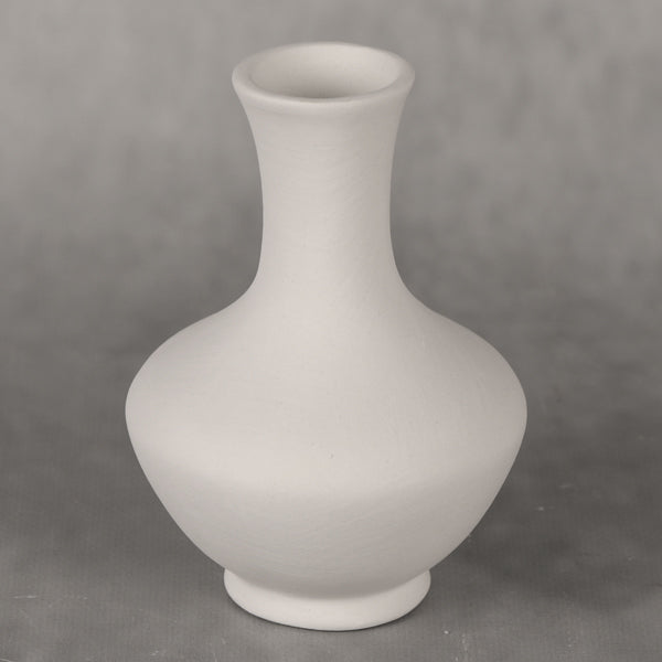Bisque Greek Vase 9Cm Wide And 12.5Cm Tall