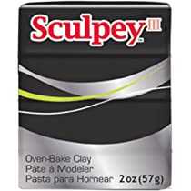 Sculpey III Oven Bake Clay 57g 042 Black