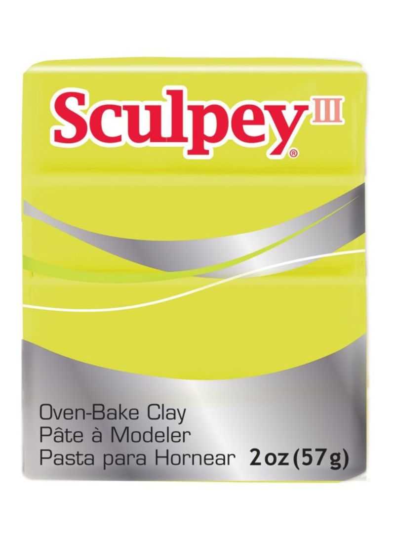 Sculpey III Oven Bake Clay 57g 534 Acid Yellow