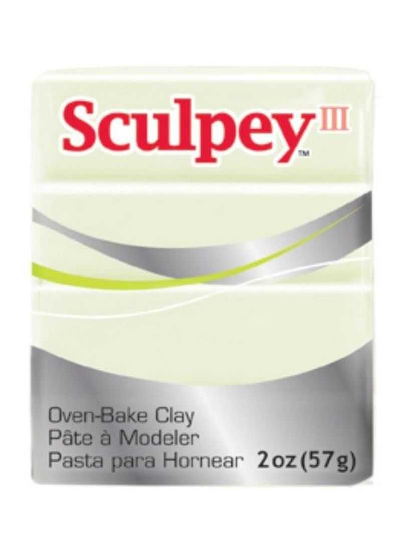 Sculpey III Oven Bake Clay 57g 1113 Glow In The Dark