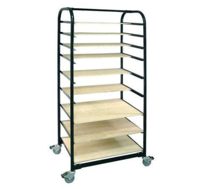 Brent Ware Cart Ex with Shelves and Plastic Cover