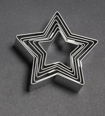 Tinplate Star Shaped Cutters 6pcs