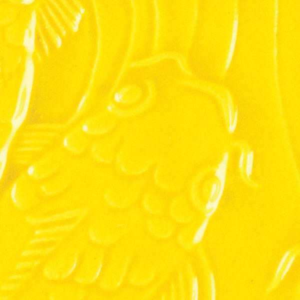 Amaco Glaze Low Fire Gloss LG-63 Brilliant Yellow - Pint