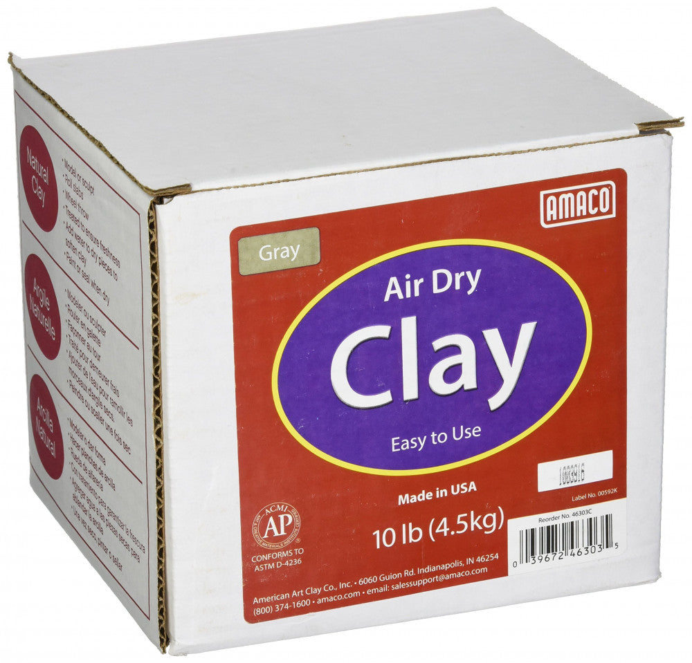 Amaco Air Dry Clay  Gray 4.5KG