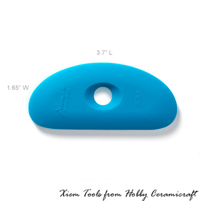 Firm Silicone Rib 3 - Blue 3.7 X 1.65 inches