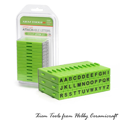 Attachable Letters Stamp Uppercase 36 pcs